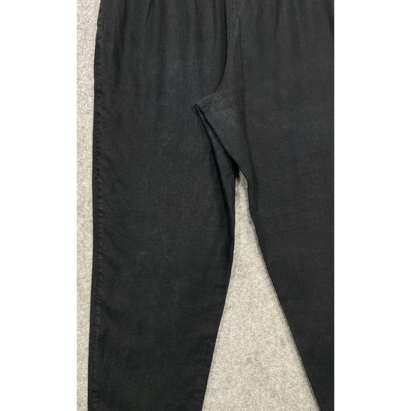 Not Perfect Linen Genova Pants Black Large - Picture 7 of 16
